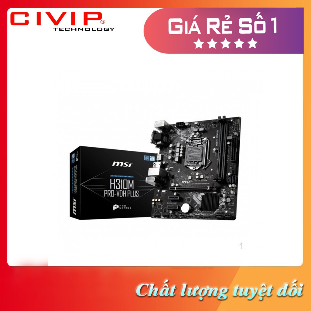 Mainboard MSI H310M PRO-VDH PLUS - Hàng Chính Hãng