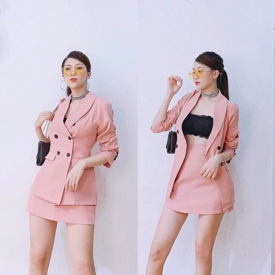 Set VÉC KHUY + CHÂN VÁY