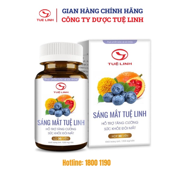 ✅Sáng Mắt Tuệ Linh  - Hỗ trợ tăng cường thị lực, giảm mỏi mắt, khô mắt - Hộp 60 viên