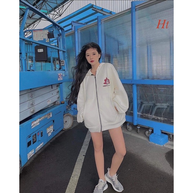 Áo khoác nỉ cotton AMong 2 mặt TWEN H2A977