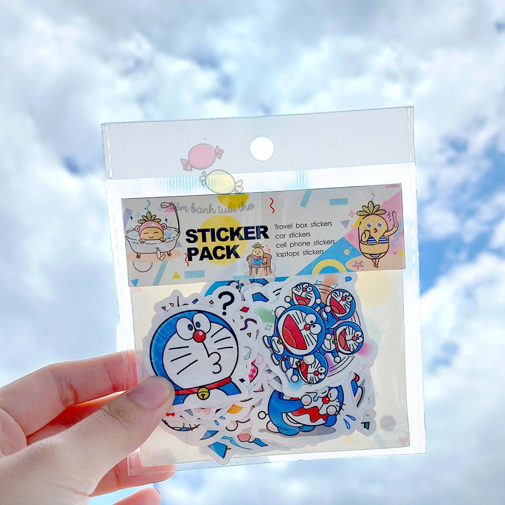 Bộ 40 Hình Dán Trang Trí/ Stickers Doraemon