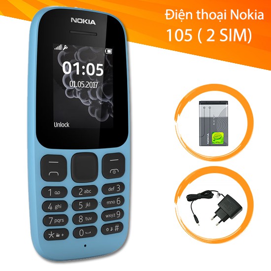 Điện thoại Nokia 105 (2018) - 2 Sim 2 Sóng