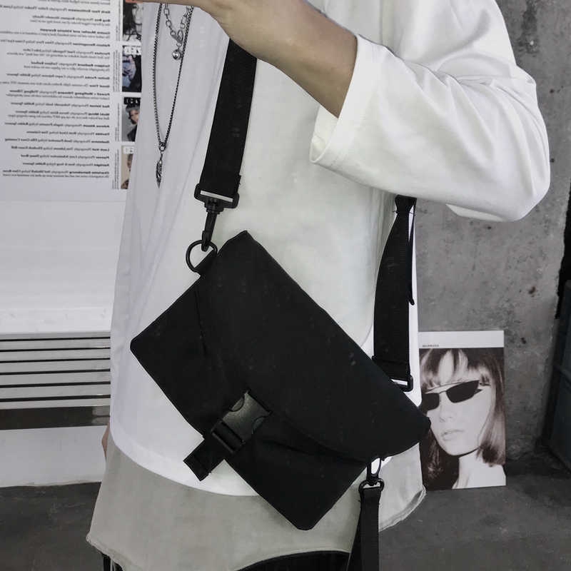 12784 personality hip hop Korean version of men and women shoulder bag Messenger bag