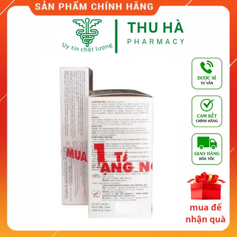 [CHÍNH HÃNG] Combo ÍCH TÂM KHANG hộp 180 viên- Giúp tăng cường sức khỏe tim mạch