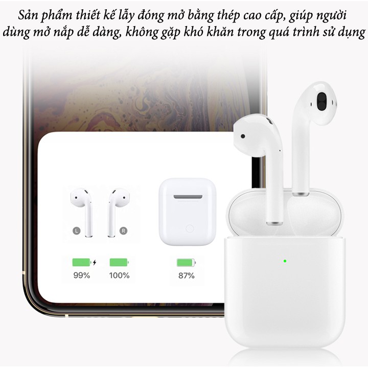 Tai nghe Bluetooth i12 TWS 5.0 không dây TAI00I12W | BigBuy360 - bigbuy360.vn