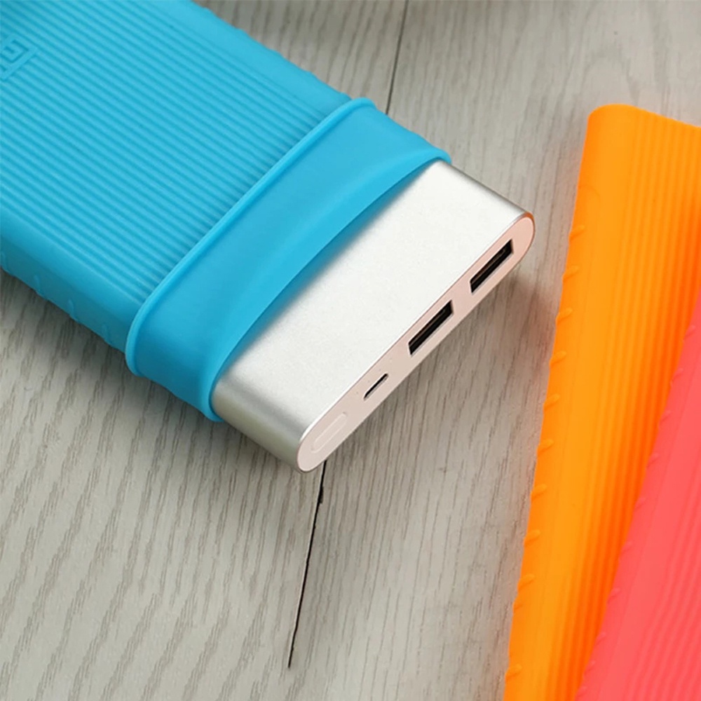 Vỏ bọc bảo vệ pin sạc dự phòng Xiaomi Power Bank 2 cổng USB kép chất lượng cao PLM09ZM 10000 mAh