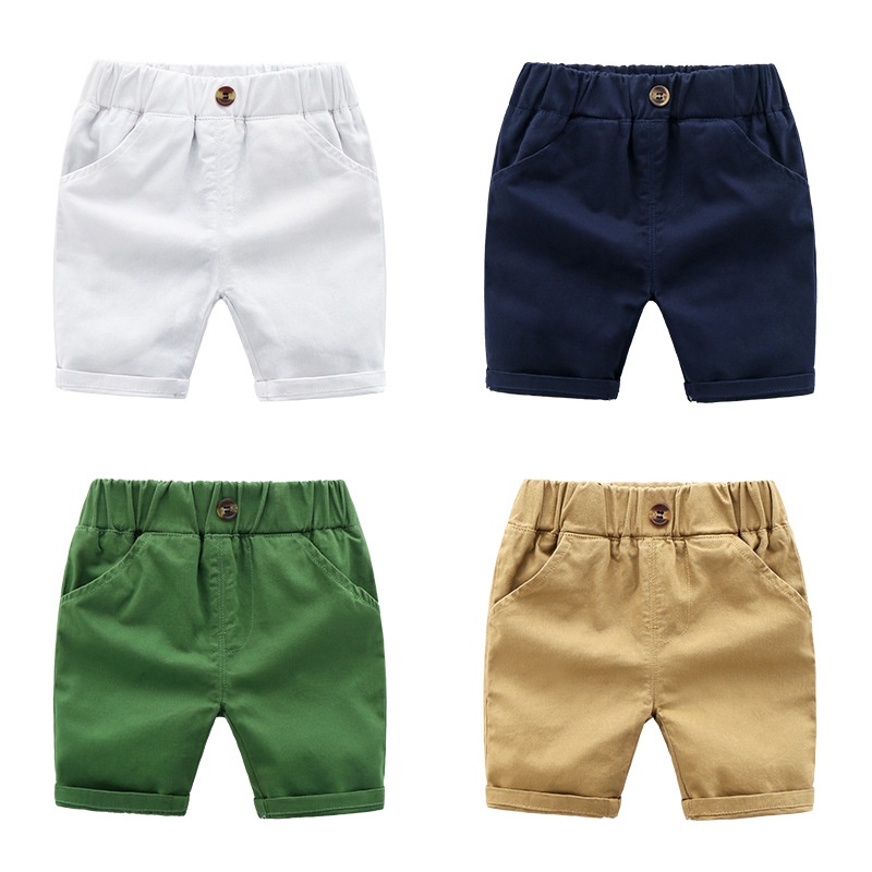 Quần short cotton thời trang mùa hè dành cho bé trai 1-10 tuổi 90-130cm