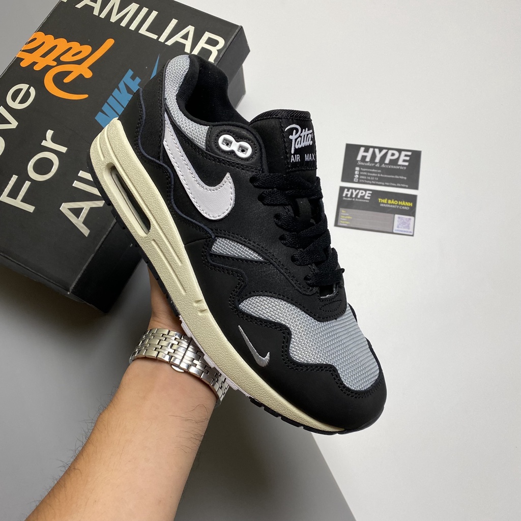 Giày Air Max 1 Patta Black  - Hype Sneaker | Phiên bản high Quality