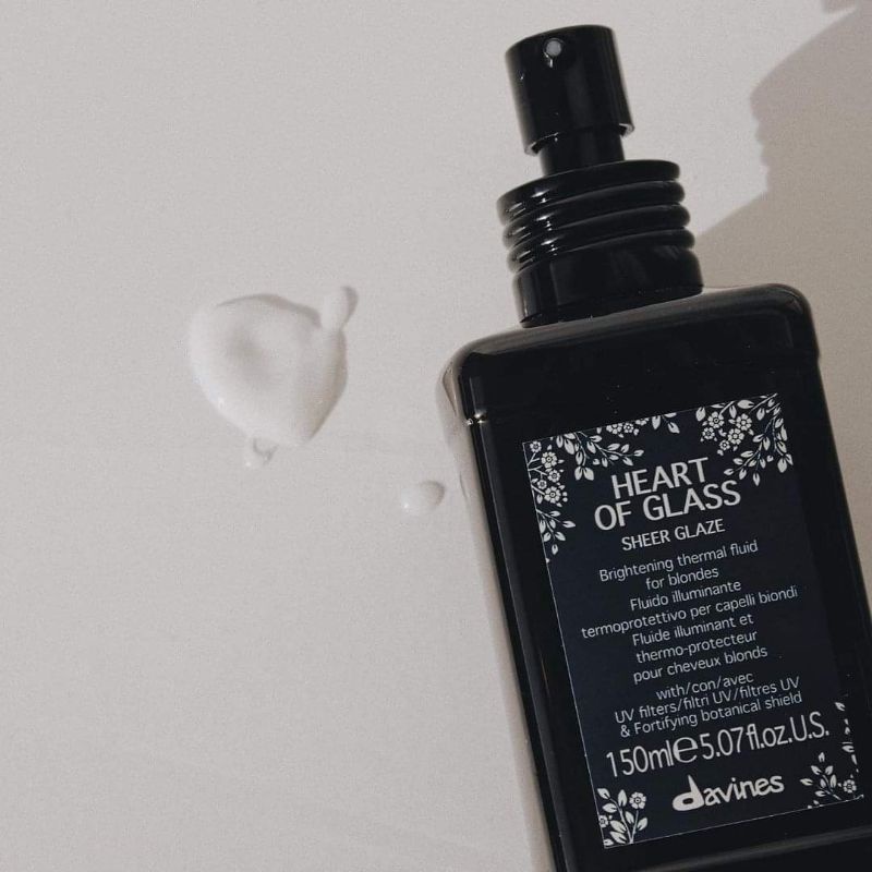 Xịt dưỡng tóc tẩy Davines heart of glass sheer Glaze 150ml