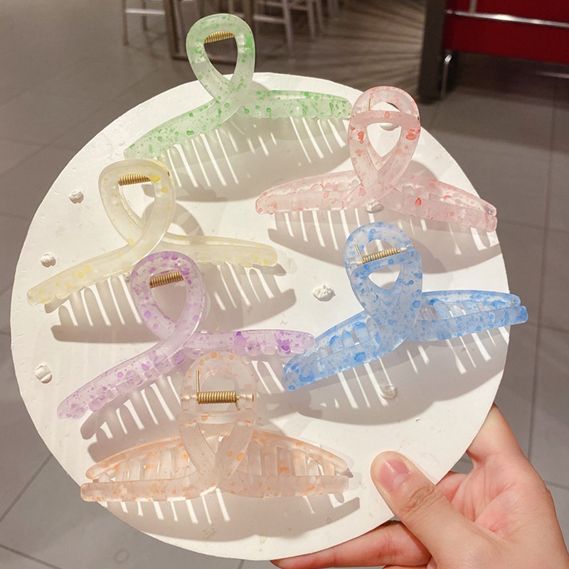 Kẹp Tóc Hình Đuôi Cá Mập Nhiều Màu Sắc Phong Cách Hàn Quốc Thời Trang Mùa Hè Cho Nữ