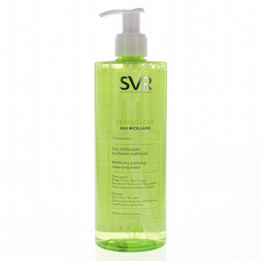 Nước Tẩy Trang SVR Sebiaclear Eau Micellaire Cho Da Dầu Mụn (400ml Và 75ml)