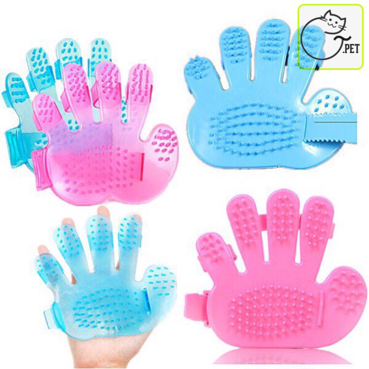 Găng Tay Chải Lông Rụng Và Tắm Cho Chó Mèo | Tpetshop
