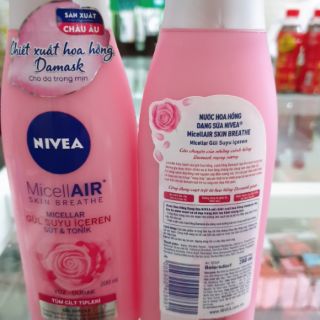 Nước hoa hồng nivea (dạng sữa 200ml)