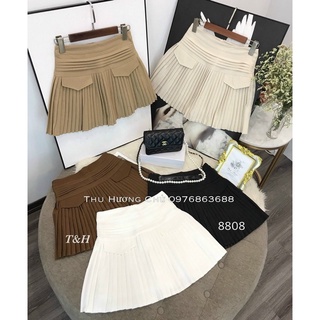 CHÂN VÁY XẾP LY HAI NẮP TÚI CÓ QUẦN TRONG CHUẨN LOẠI 1