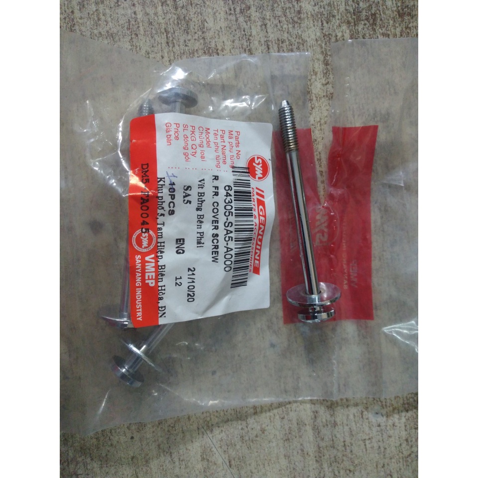 Vít bửng xe sym Elegant 50cc-100cc