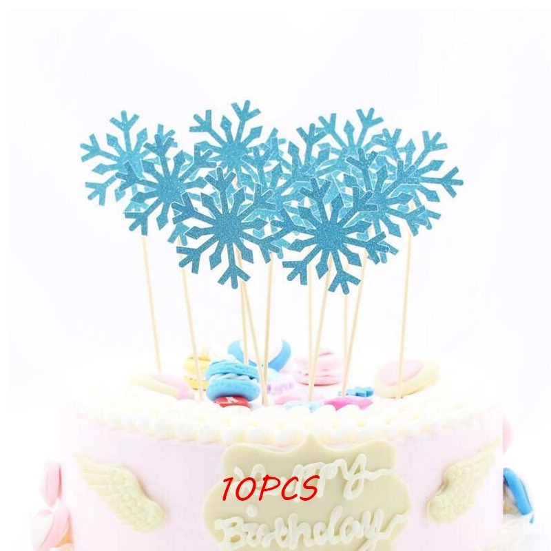 Phụ Kiện Trang Trí Bánh Kem Hình Công Chúa Băng Giá Dễ Thương