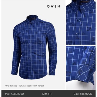 (OWEN GIẢM GIÁ ) - Áo sơ mi dài tay Owen chính hãng - AS80205D
