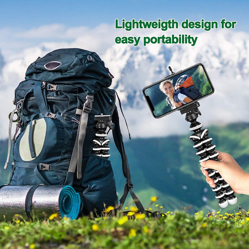Lammcou Octopus Flexible Mini Tripod compatible with GoPro Smartphone Camera
