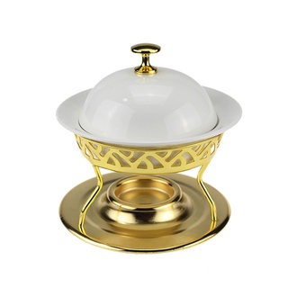 Thố chưng yến sứ có khay đốt