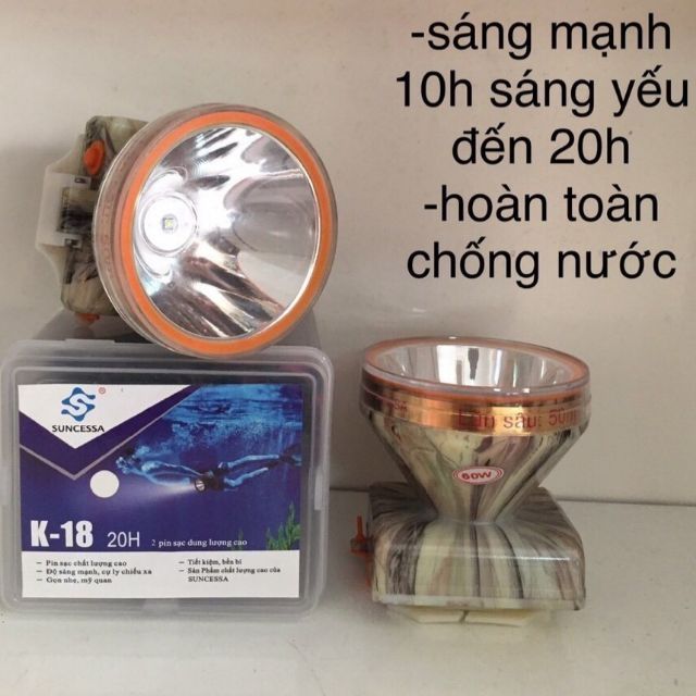 Đèn Pin Đội Đầu SUNCESSA K18 60W