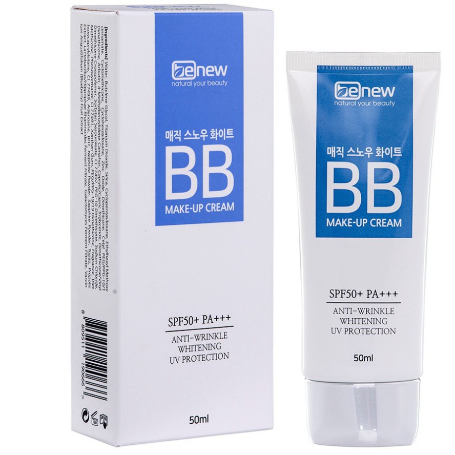 Kem Nền Ma Thuật BB Cream 3 in1 Siêu Mịn Lâu Trôi BENEW MAGIC SNOW WHITE Chính Hãng Hàn Quốc (50ml)