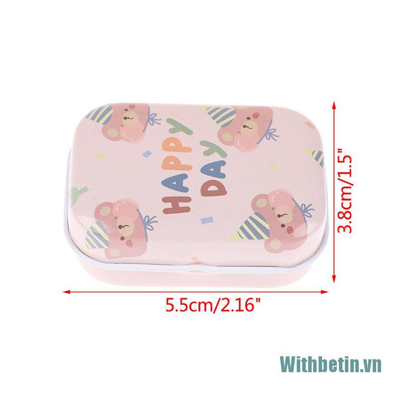 【Withbetin】1X Sealed Tin Box Jar Packaging Boxes Jewelry Candy Coin Earrings Headphone Gift