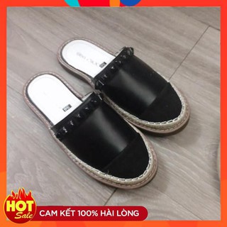 (Hàng chuẩn đẹp) (ảnh thât+clip) sục đế cói đen đính đinh