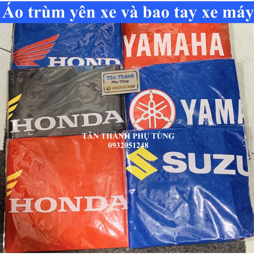 Áo trùm Yên xe và bao tay: Honda, Yamaha, Suzuki