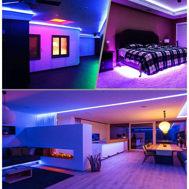 Bộ Đèn Led Dây 15m Đổi Màu RGB Zigbee 3.0 Tuya Nháy Theo Nhạc ZHUE-02  Zigbee2MQTT ZHA Hass