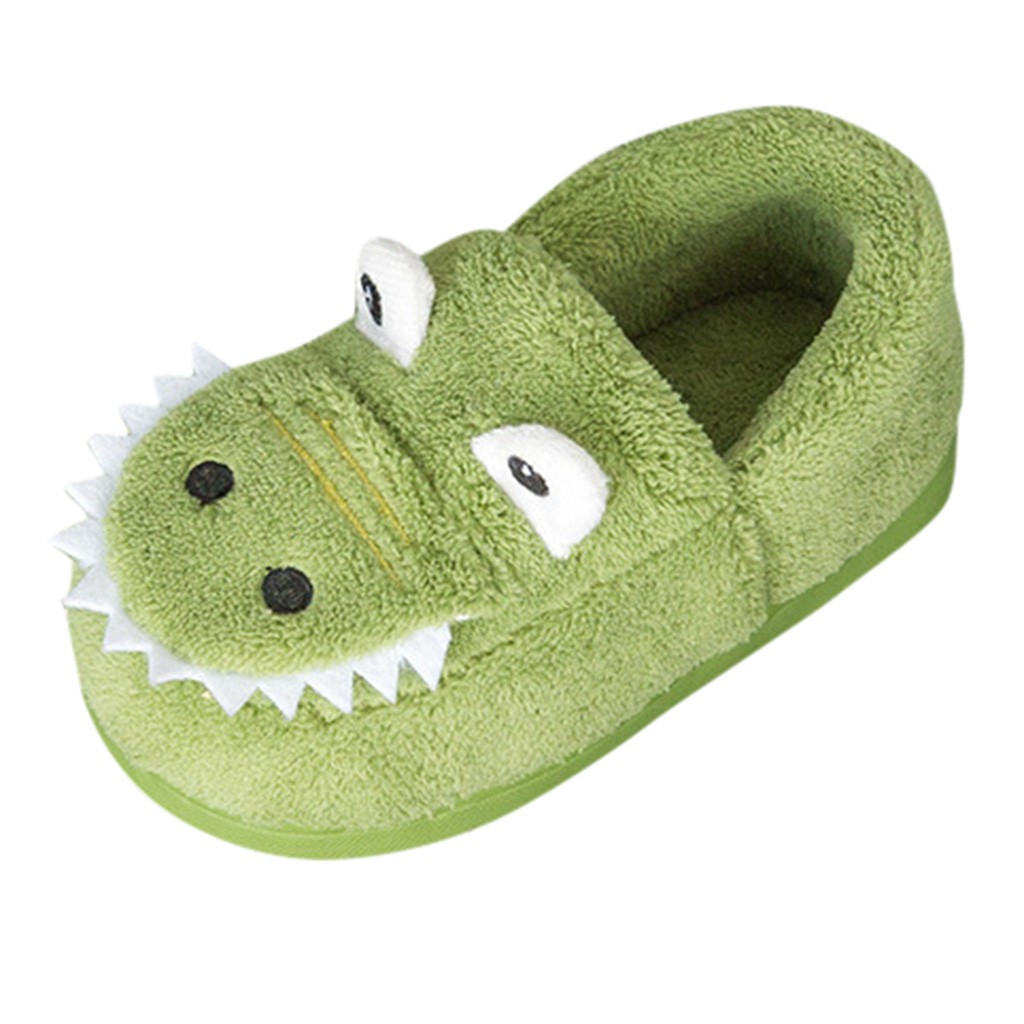 Toddler Boys Girls Fluffy Little Kids Shoes Warm Cute Animal Home Slipper