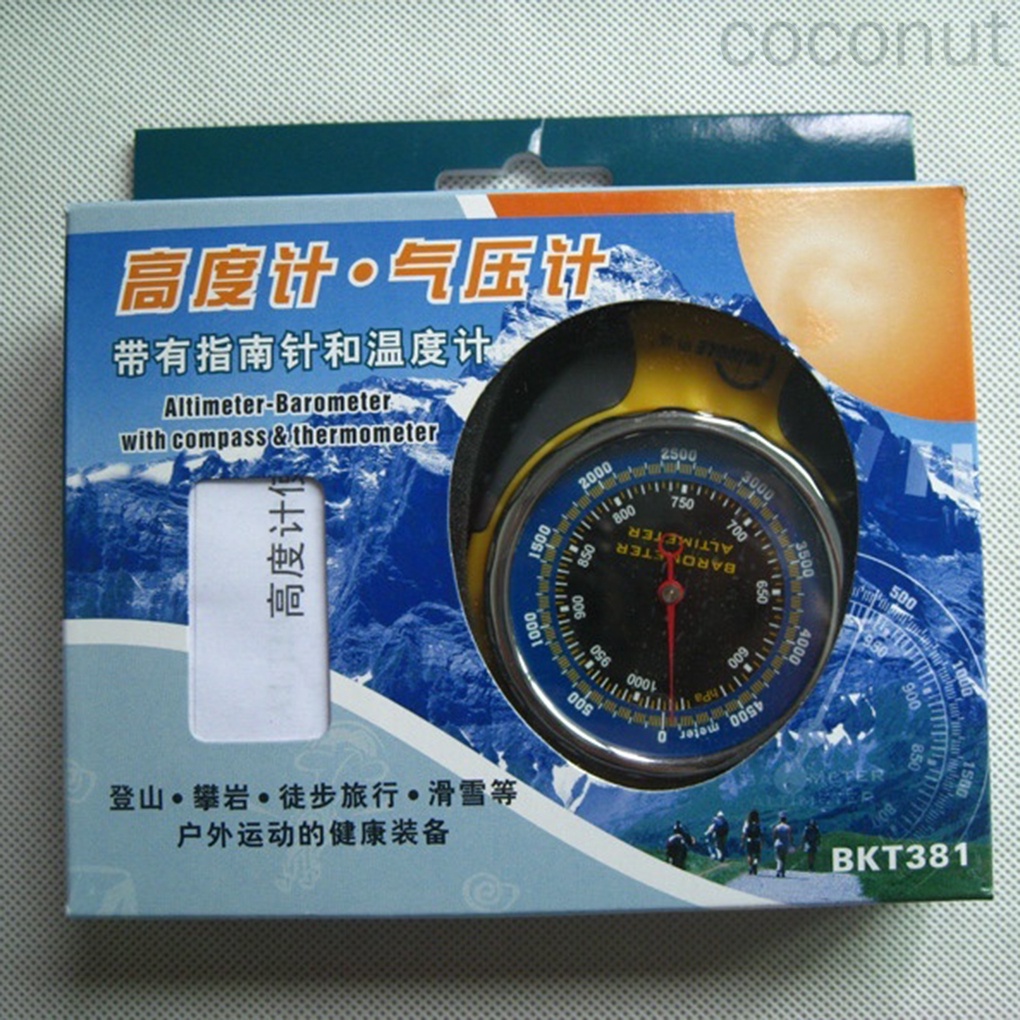 La bàn 4 trong 1 đo độ cao/nhiệt độ tiện dụng cho hoạt động ngoài trời