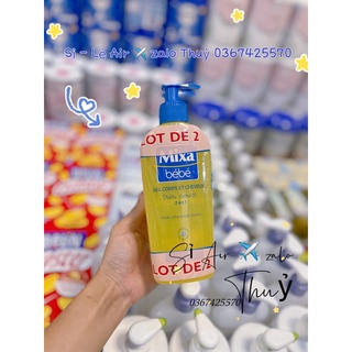 Sữa tắm gội Mixa bebe Pháp (1 set 2 chai)