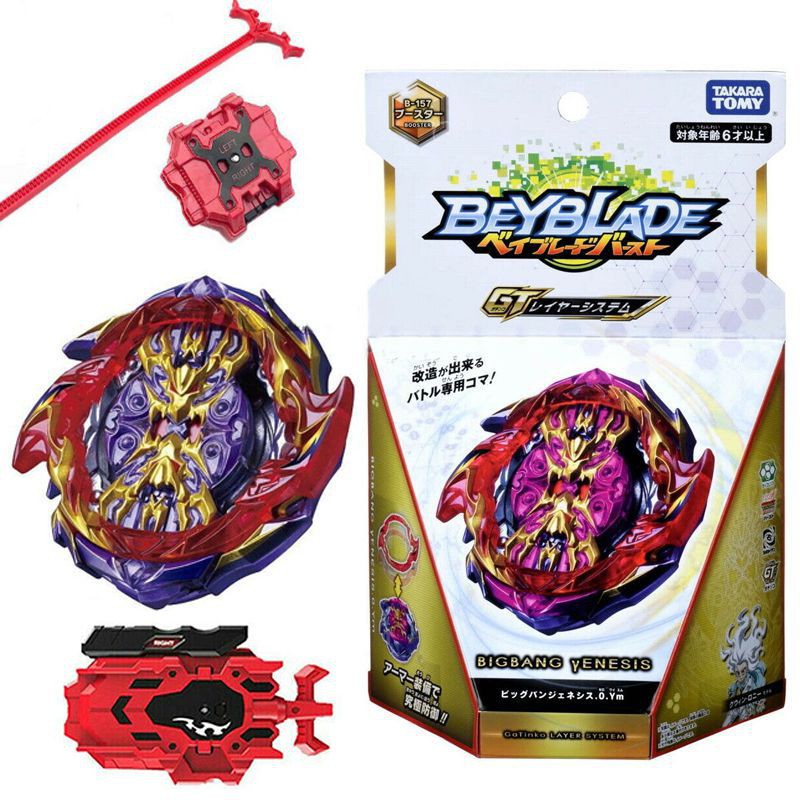 Mới Con Quay Đồ Chơi Beyblade Burst Gt B157 Big Bang Launcher L.R Với Genesis.0.Ym