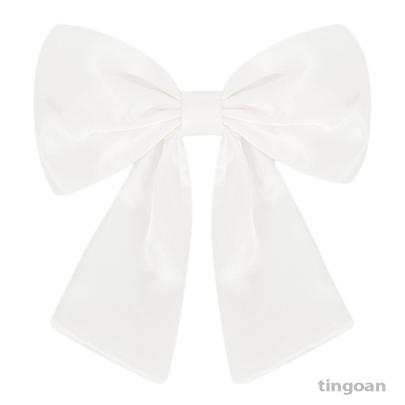 TINGOAN® - Nơ to trắng tingoan ANGEL BABY HAIRCLIP/WH bản mới nhất t11/2021