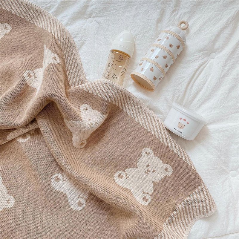 Chăn len xuất Hàn mềm mịn, ấm áp kích thước 75x100cm - Sử dụng 4 mùa cho bé | Chăn len siêu xịn