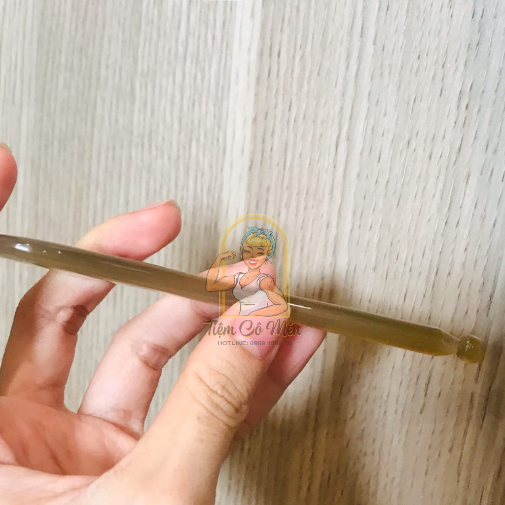 Cây massage mặt bằng sừng thần thánh - đầu tròn đánh bay vết nhăn da mặt - Giúp lưu thông máu