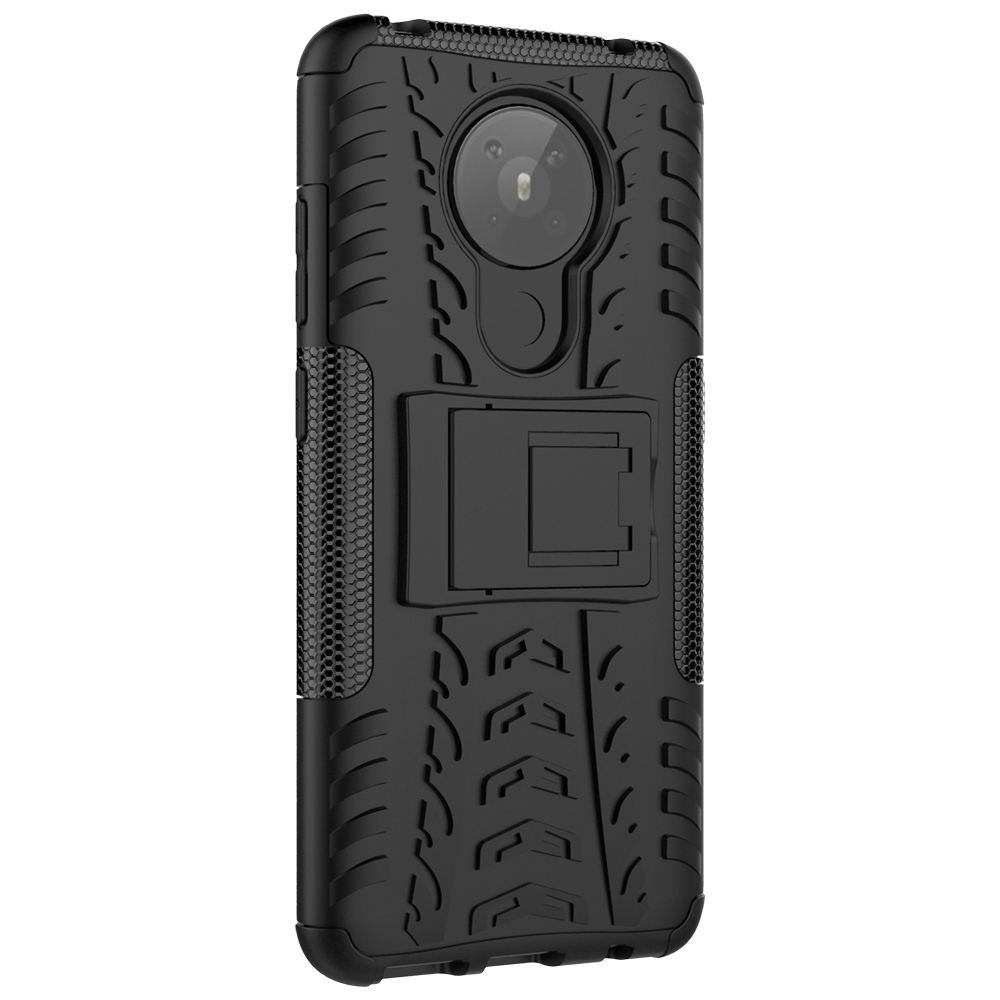 Ốp điện thoại PC cứng TPU mềm dạng giáp chống sốc có giá đỡ cho Nokia 5.3