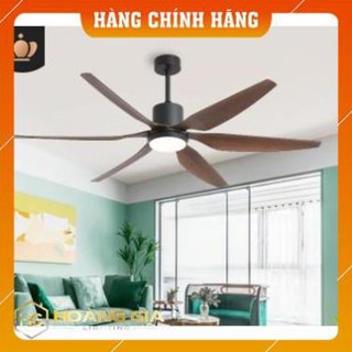 Quạt trần đèn - quạt đèn trang trí phòng khách 6 cánh