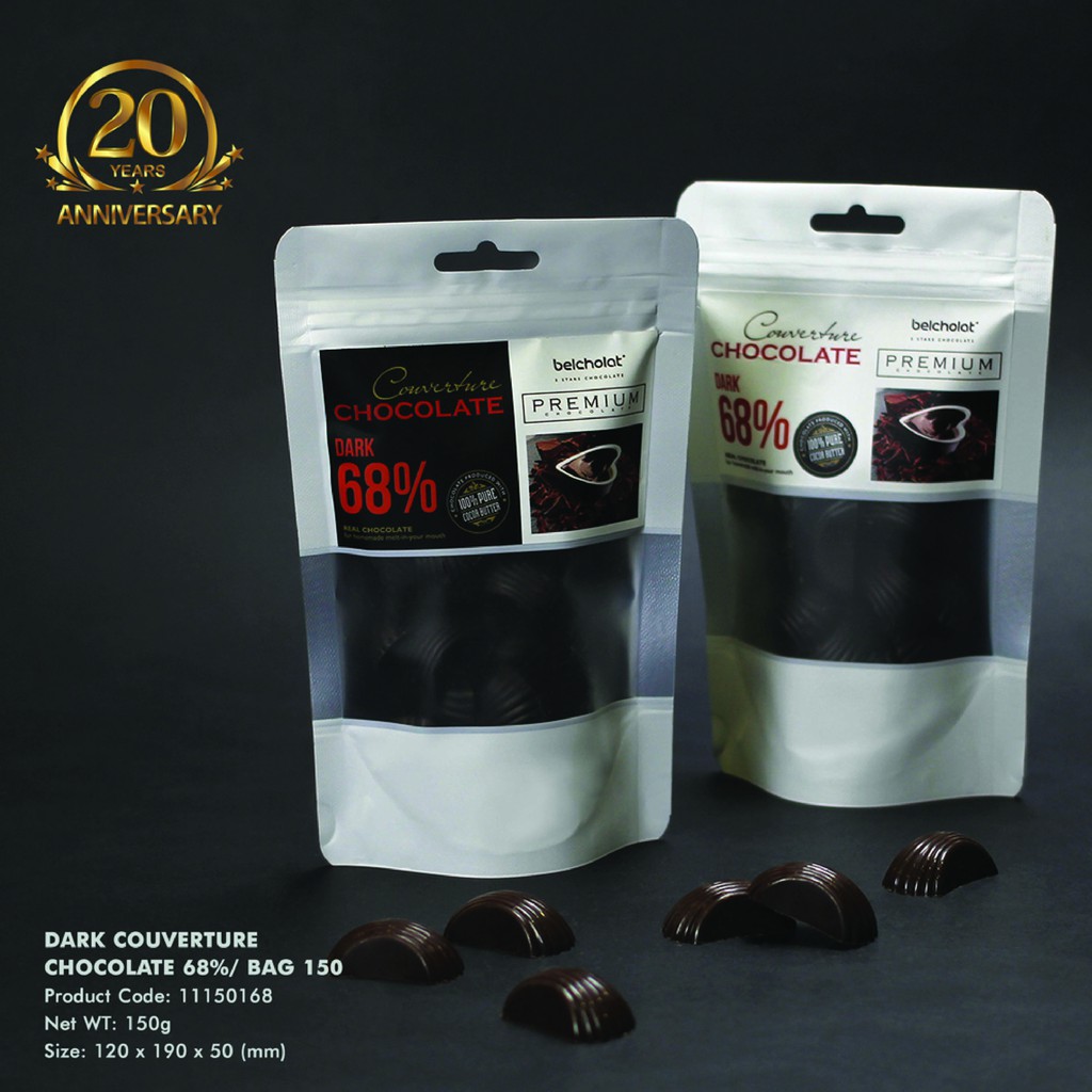 Dark Couverture Chocolate 68%/ Bag 150