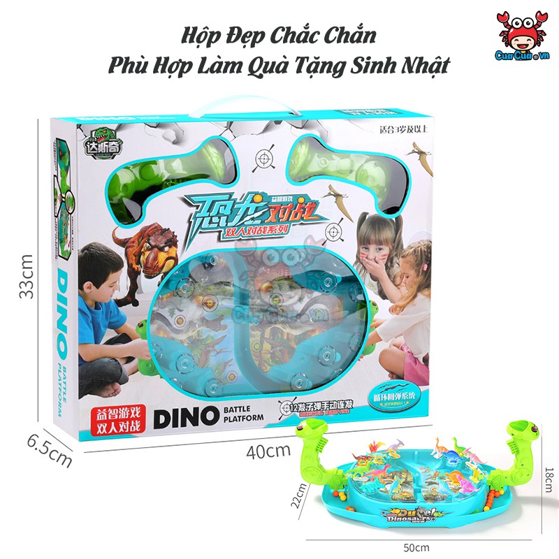 Khủng Long Đại Chiến DINO - Bộ Đồ Chơi Đối Kháng 2 Người Giải Trí Tương Tác Hấp Dẫn - Đồ Chơi Trẻ Em CuaCua