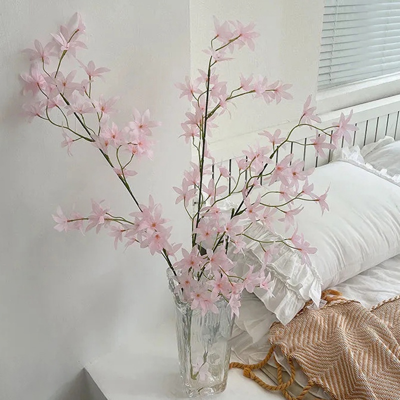 1 Bó Hoa Lụa Nhân Tạo Trang Trí Phòng Khách, Đám Cưới