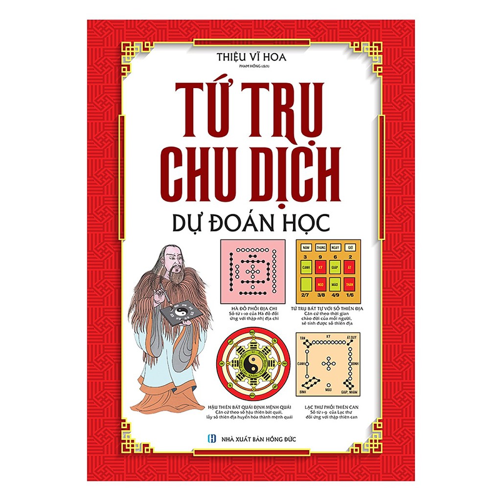 Sách - Tứ Trụ Chu Dịch Dự Đoán Học (Bìa Cứng)