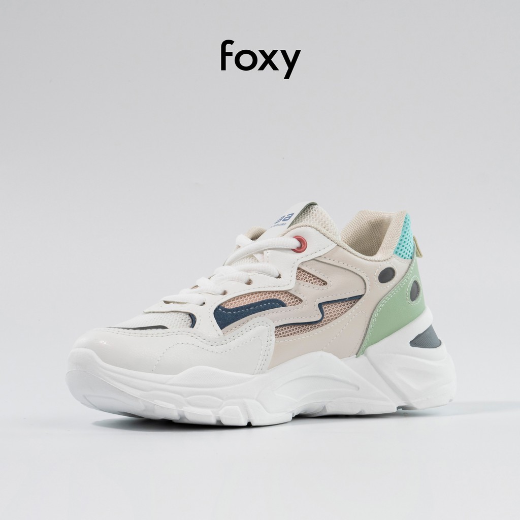 Giày Thể Thao Sneaker Nữ FOXY Form Cá Tính Đế Tăng Chiều Cao Phối Màu Hàn Quốc - FOX008