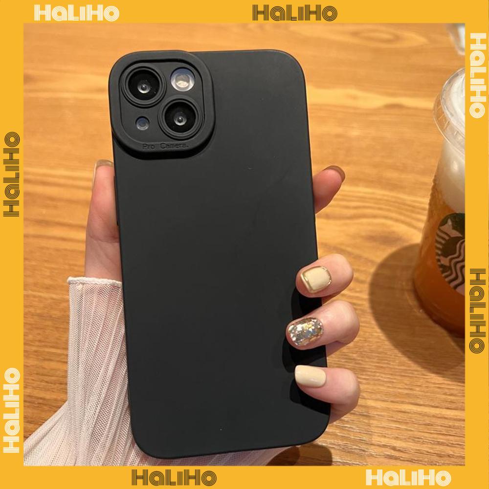 Ốp điện thoại silicone mềm màu trơn chống sốc bảo vệ camera thích hợp cho iPhone 14 Max 13 ProMax 12 ProMax 11 7Plus XR