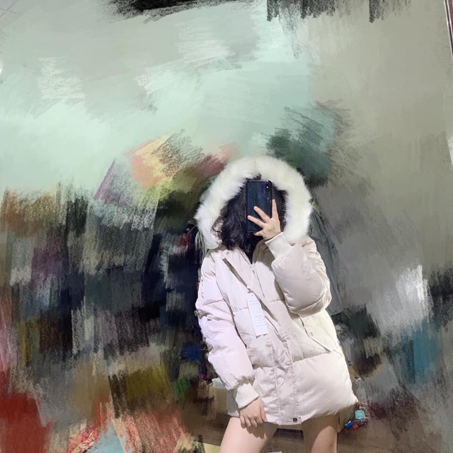 Áo khoác phao trần bông, mũ lông đại hàn phong cách Hàn Quốc kiểu dáng mới 2021 | BigBuy360 - bigbuy360.vn