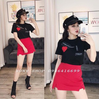 Quần giả váy ngắn xẻ vạt hai bên umi