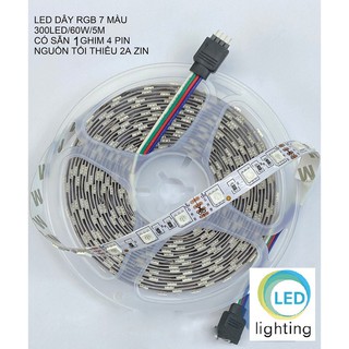 CUỘN LED DÂY RGB 7 MÀU 5050 5M