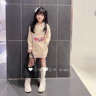 Áo váy cho bé gái, chất da cá