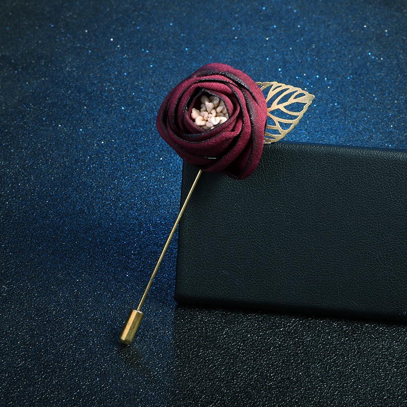 EFAN Ghim Cài Áo Hình Bông Hoa Màu Trơn Thời Trang Hàn Quốc Dành Cho Nam Nữ