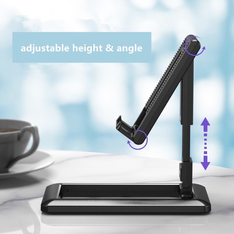 Giá đỡ điện thoại cắm sạc để bàn thông minh gấp gọn, kệ đỡ ipad, máy tính bảng đa nặng tiện dụng